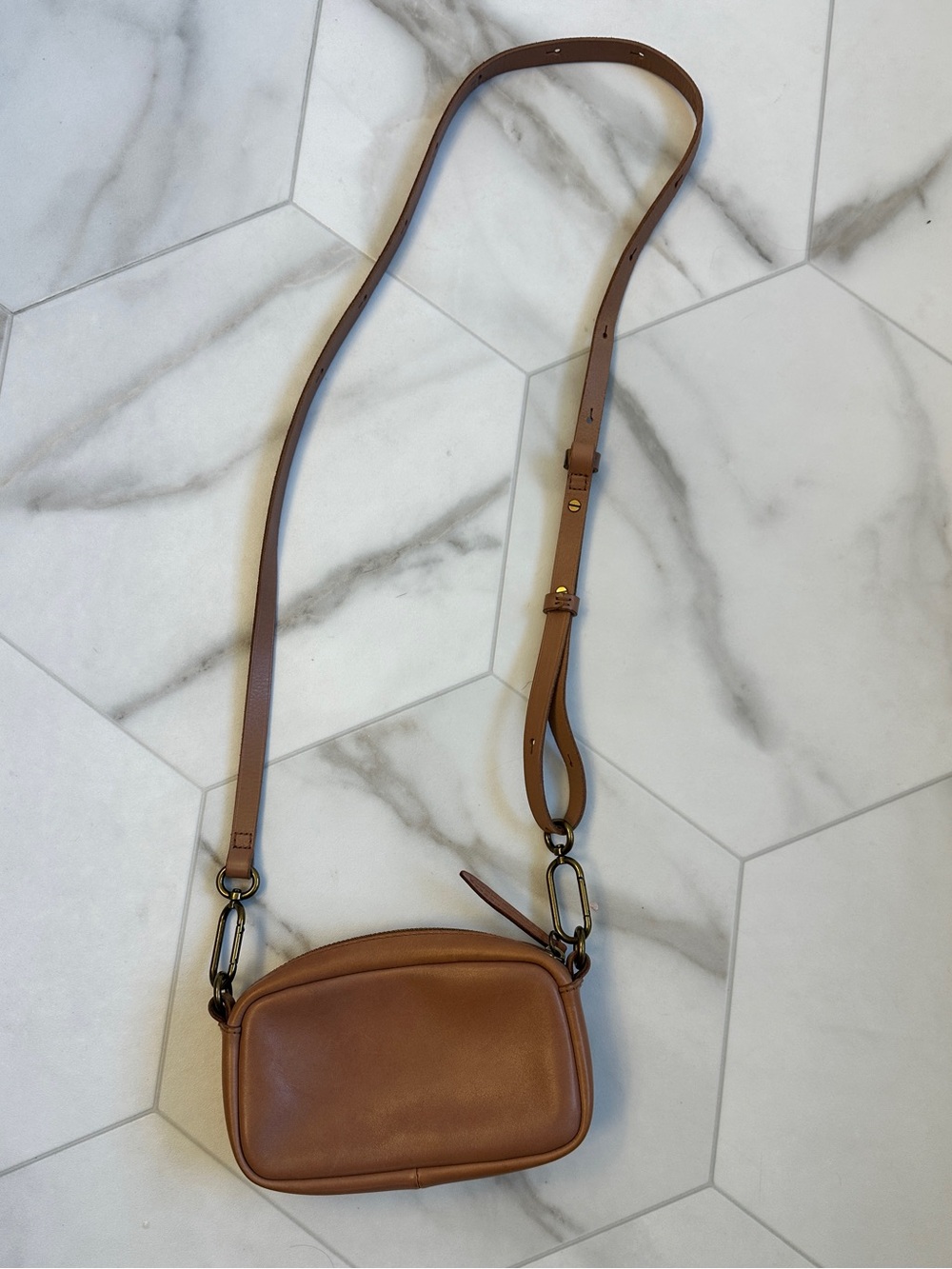 Madewell Brown Leather Crossbody Bag